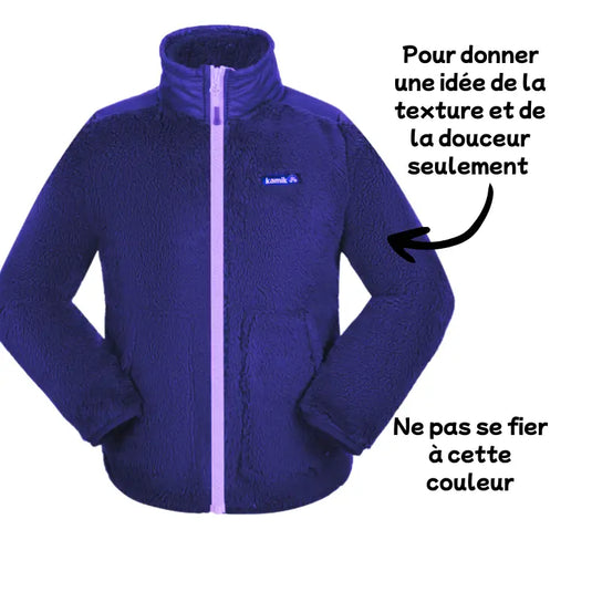 Veste en sherpa Aspen - couleur Forest - 60% de réduction - Kamik - échantillon - Manteau léger