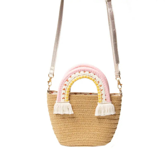 Panier à anses arc-en-ciel - 50% de réduction - Rockahula - échantillons - Accessoire enfant