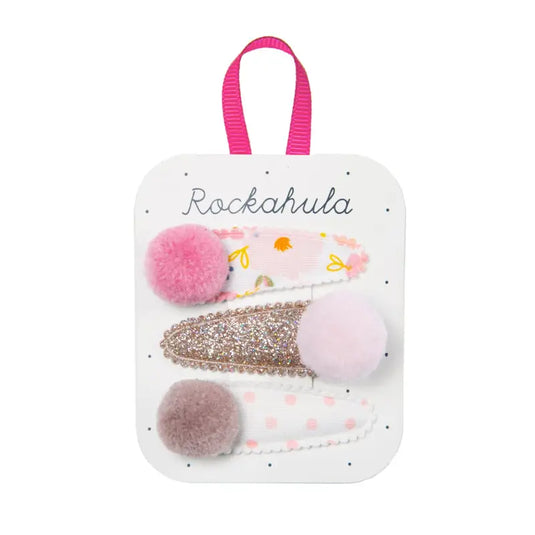 Pinces à pompons Bloom - 50% de réduction - Rockahula - échantillons - Accessoire enfant