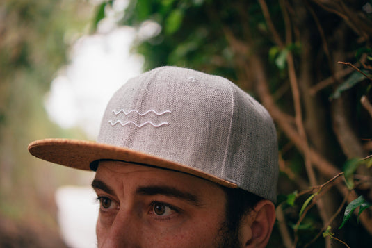 Casquette Shack avec visière de liège - vagues