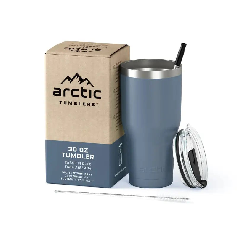 Chargez l&#39;image dans la visionneuse de la galerie, Tumbler Gris Orageux - 30oz-887mL - Tasse isolée
