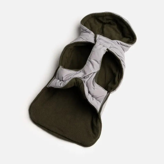 Manteau Puffer Gris pour chien - Boutique Animo - Manteau pour chien