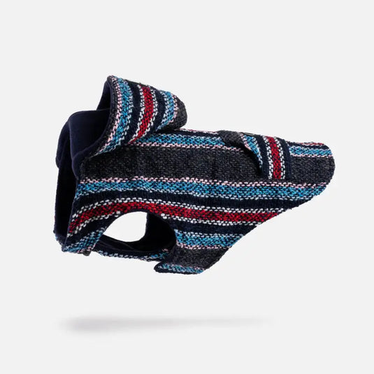 Poncho baja bleu pour chien - Boutique Animo - Manteau pour chien