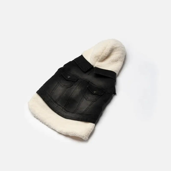 Veste en jean noir pour chien - 50% de réduction - Boutique Animo - Manteau pour chien