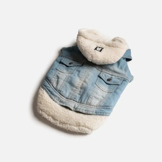 Veste en jean pour chien - Boutique Animo - Manteau pour chien