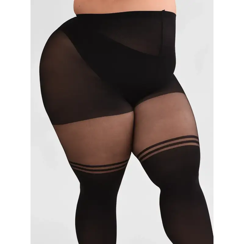 Load image into Gallery viewer, Collants cuissardes à double rayures - From Rachel - Fev25 - Collant

