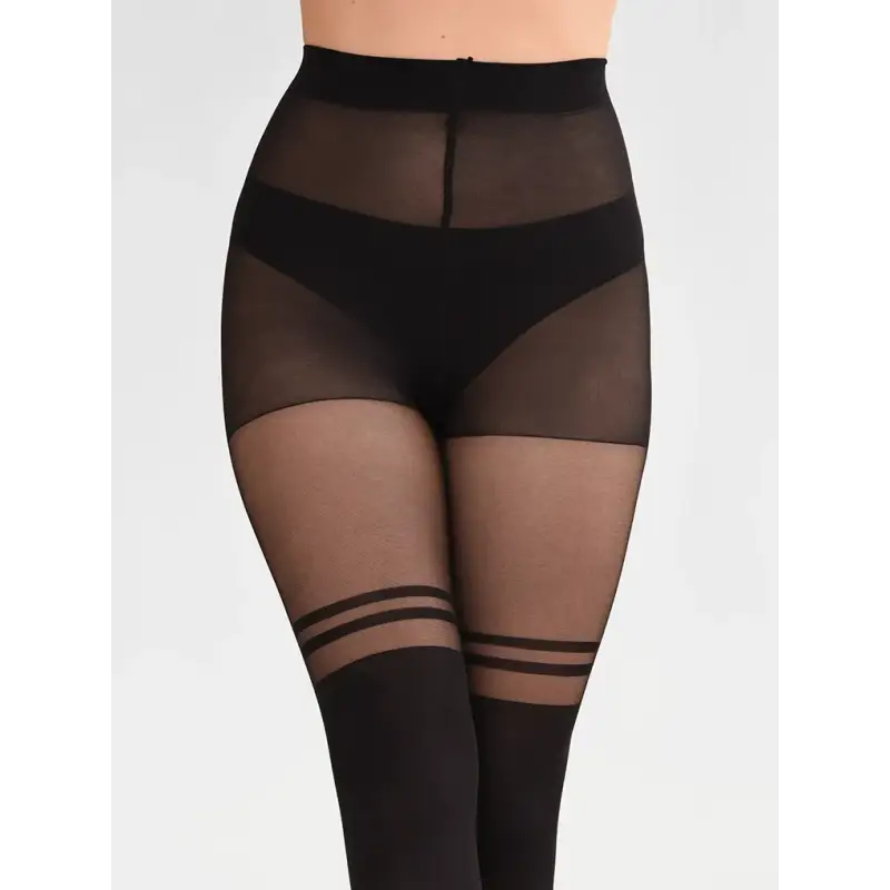 Load image into Gallery viewer, Collants cuissardes à double rayures - 45% de réduction - From Rachel - Fev25 - Collant
