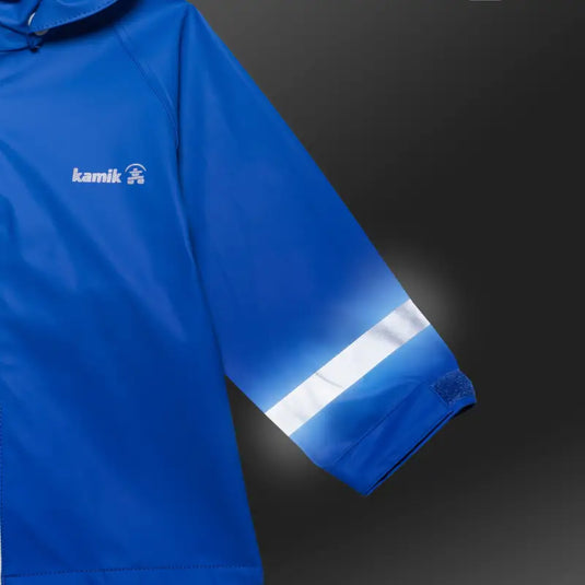 Manteau de pluie 100% imperméable - Strong Blue - Taille 12 mois - 60% de réduction - Kamik - échantillon - Manteau