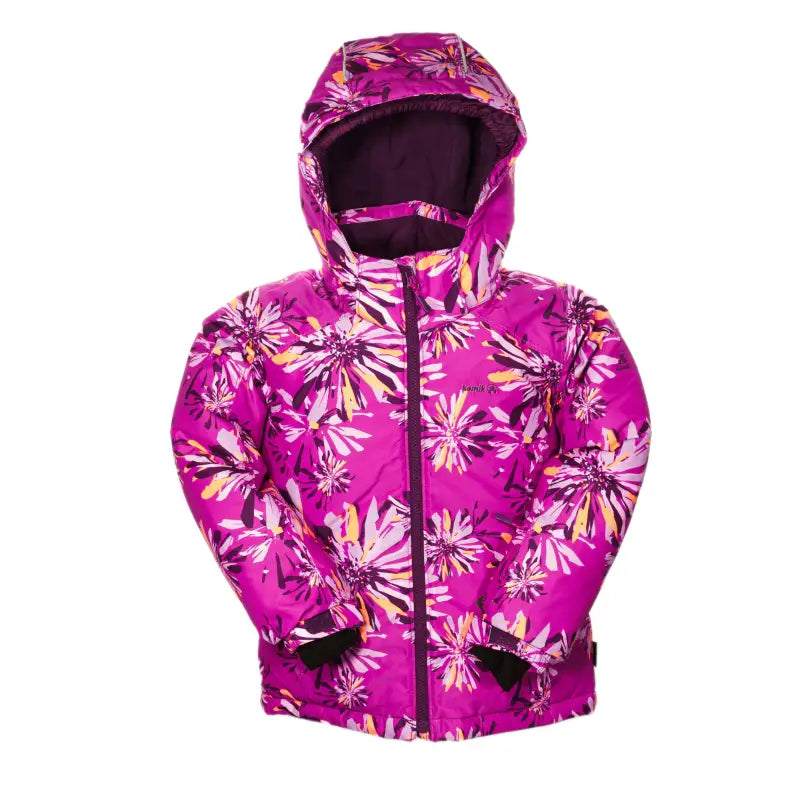 Chargez l&#39;image dans la visionneuse de la galerie, Manteau d’hiver fille Tallie Mariposa - FUSCHIA / PLUM - taille 6 - 60% de réduction - Kamik - échantillon
