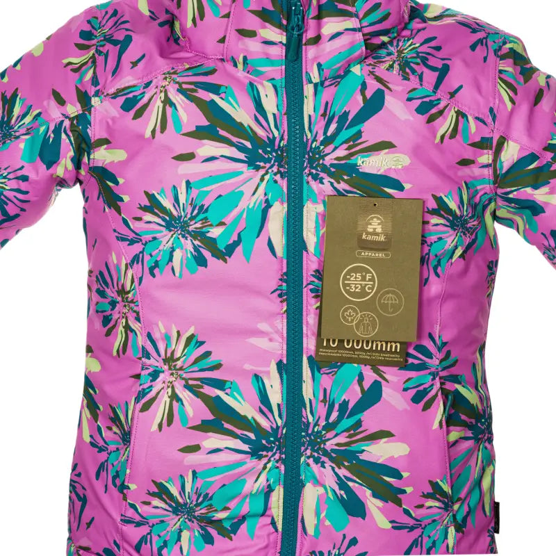 Load image into Gallery viewer, Manteau d’hiver fille Tallie Mariposa - BLUSH / HARBOR - taille 6 - 60% de réduction - Kamik - échantillon
