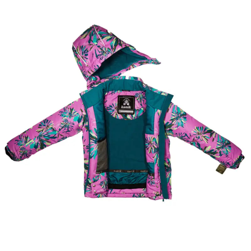 Load image into Gallery viewer, Manteau d’hiver fille Tallie Mariposa - BLUSH / HARBOR - taille 6 - 60% de réduction - Kamik - échantillon
