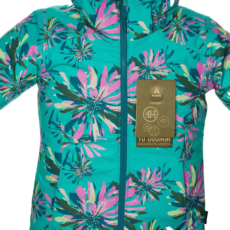 Chargez l&#39;image dans la visionneuse de la galerie, Manteau d’hiver fille Tallie Mariposa - LAGOON / HARBOR - taille 6 - 60% de réduction - Kamik - échantillon
