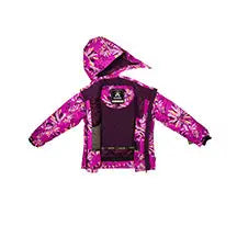 Chargez l&#39;image dans la visionneuse de la galerie, Manteau d’hiver fille Tallie Mariposa - FUSCHIA / PLUM - taille 6 - 60% de réduction - Kamik - échantillon
