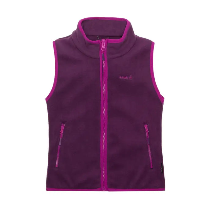 Veste sans manche en polar Dawn - couleur FUSCHIA / PLUM - 60% de réduction - Kamik - échantillon - Manteau léger