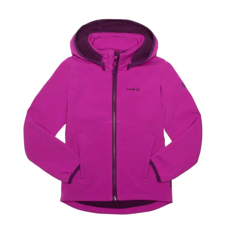 Chargez l&#39;image dans la visionneuse de la galerie, Veste en Softshell Magique Faye - couleur Fuschia/Plum - 60% de réduction - Kamik - échantillon - Manteau léger
