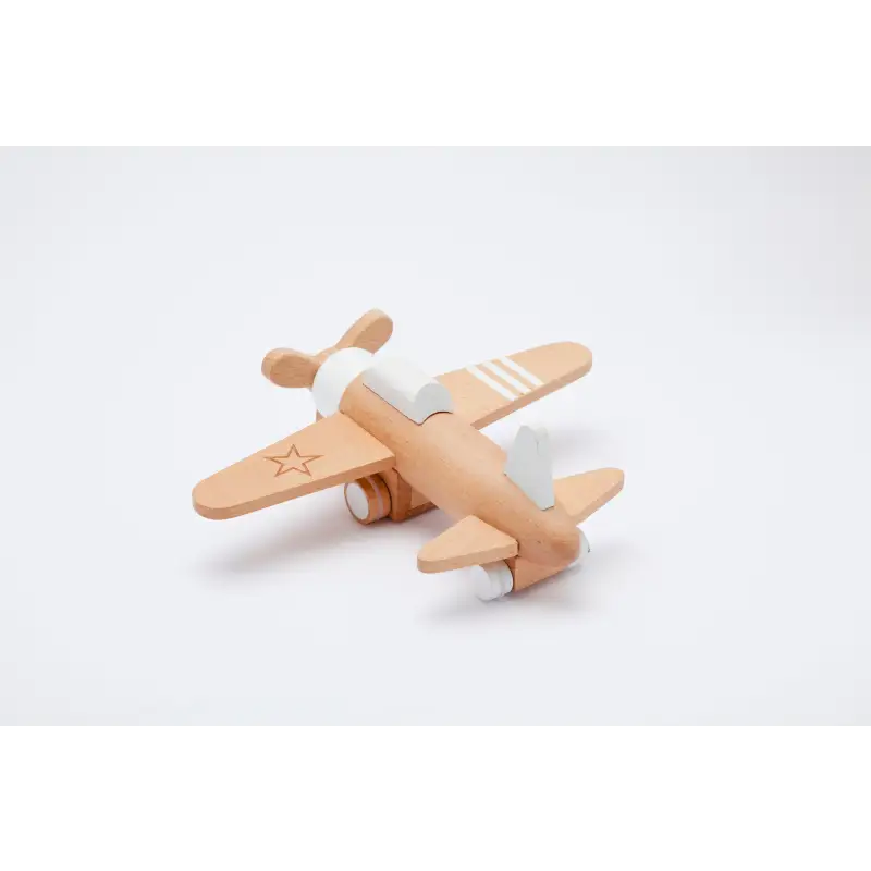 Chargez l&#39;image dans la visionneuse de la galerie, Hikoki - Avion à hélice à friction Blanc - 45% de réduction - Kiko &amp; GG - Jouet
