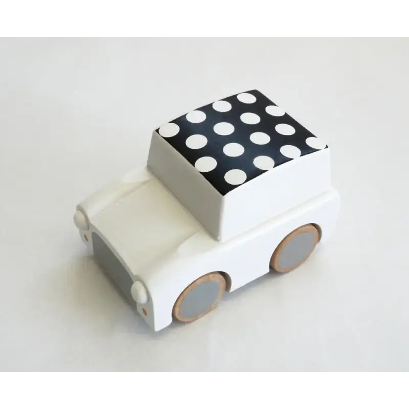Chargez l&#39;image dans la visionneuse de la galerie, Kuruma car - Voiture à rétrofriction Points blancs - 45% de réduction - Kiko &amp; GG - Jouet
