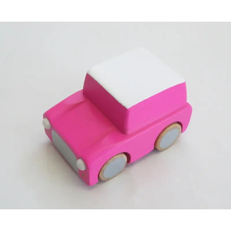 Chargez l&#39;image dans la visionneuse de la galerie, Kuruma car - Voiture à rétrofriction Rose - 45% de réduction - Kiko &amp; GG - Jouet
