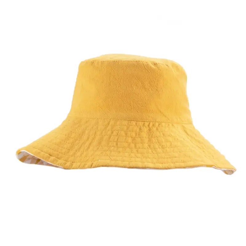 Chargez l&#39;image dans la visionneuse de la galerie, Chapeau de soleil carreaux rétro ocre - 50% de réduction - Rockahula - échantillons - Accessoire enfant
