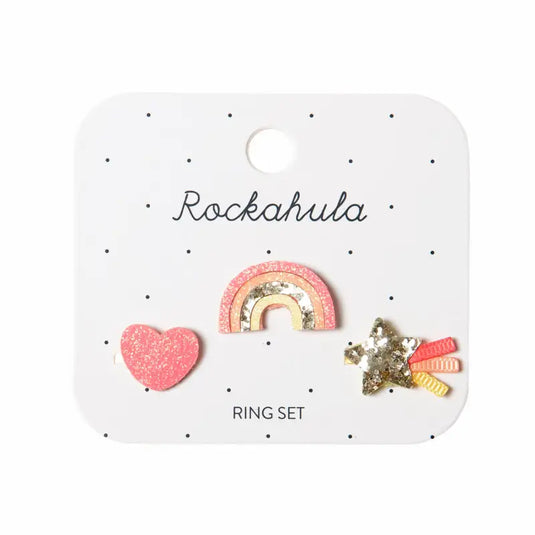 Ensemble de bagues arc-en-ciel Miami - 50% de réduction - Rockahula - échantillons - Accessoire enfant
