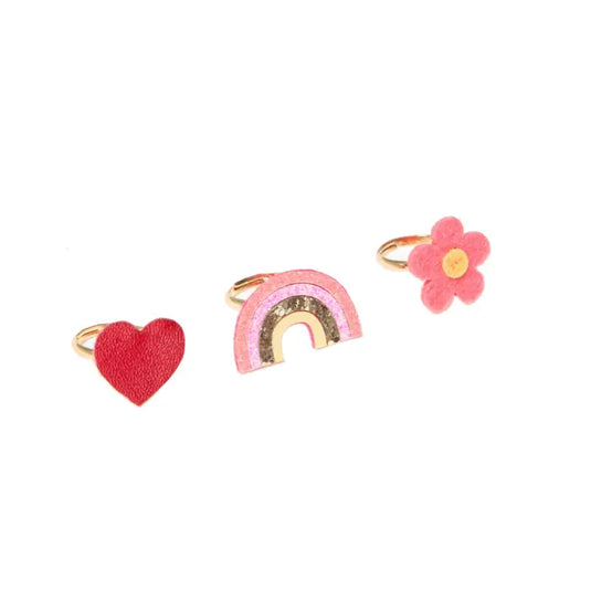 Ensemble de bagues arc-en-ciel hippie - 50% de réduction - Rockahula - échantillons - Accessoire enfant