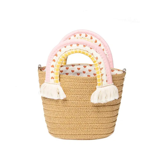 Panier à anses arc-en-ciel - 50% de réduction - Rockahula - échantillons - Accessoire enfant