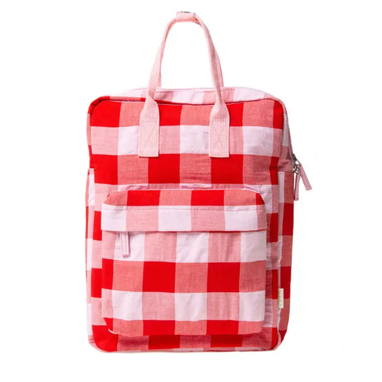 Sac à dos à carreaux cerises - 50% de réduction - Rockahula - échantillons - Accessoire enfant