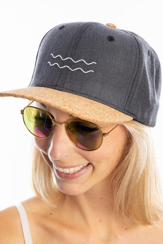 Casquette Shack avec visière de liège - vagues