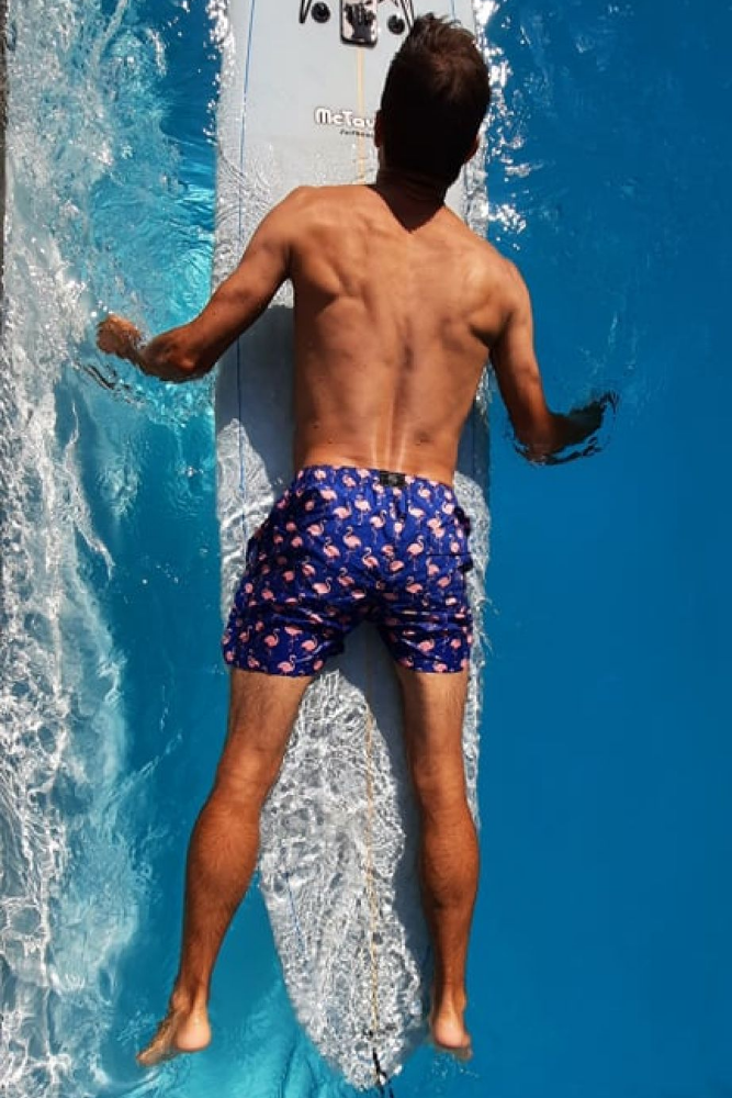 Chargez l&#39;image dans la visionneuse de la galerie, Maillot De Bain Bande Élastique À Imprimé Pour Homme
