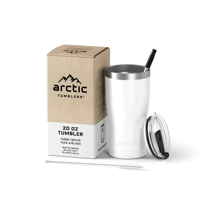 Tumbler Blanc - 20oz-591mL - Tasse isolée